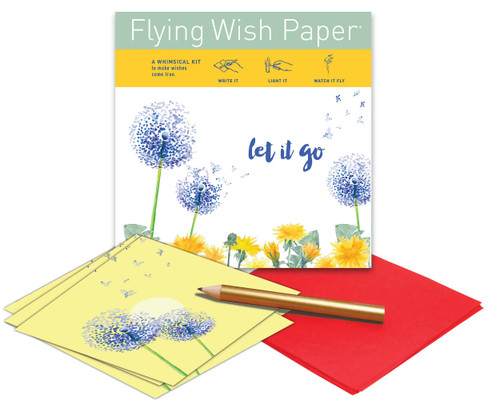 "Let It Go"  Flying Wish Paper