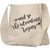 100% Cotton Canvas Tote with arrow saying, And So The Adventure Begins