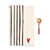 100% Cotton Kitchen towel with a red heart and a wooden spoon with a heart cutout and red handle set