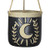 Jute Hanging Ceramic Moon Harvest Planter Pot