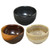 12 River Sand Mini Bowls in neutral glaze colors