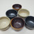 12 River Sand Mini Bowls in neutral glaze colors