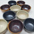 12 River Sand Mini Bowls in neutral glaze colors