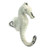 Metal seahorse wall hook in antique white