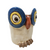Colorful Ceramic Owl Planter -  Big-Eyed Silly Bird Pot