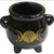 Ceramic mini cauldron featuring a Triple Moon and Tree of Life design, ideal for holding herbs, crystals, incense, or ritual offerings.