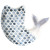 Ceramic Mermaid Tail Dish Blue and White