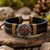 Men's Leather Adjustable Mountain Bracelet