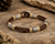 Handcrafted Men's Brown Multi-Strand Leather Bracelet