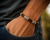 Handcrafted Men's Brown Multi-Strand Leather Bracelet