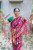 Handmade recycled saree macrame wall banner showing large size and colorful fabric design