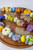 Colorful 6 ft recycled saree fabric pumpkin garland with handmade mini pumpkins and sari beads for boho fall decor