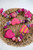 Colorful 5 ft recycled saree fabric heart garland with hand stitched hearts and sari beads for Valentine and boho room decor