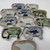 Set of twelve Ceramic Mini Elephant Dishes with Various Glaze Colors