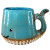 Turquoise Whale Mug