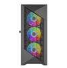 Vida Typhoon Black ARGB Gaming Case w/ Glass Window, ATX, Mesh Front, 4x ARGB Fans physical VIDA New TYPHOON-BLK MemoX