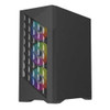 Vida Typhoon Black ARGB Gaming Case w/ Glass Window, ATX, Mesh Front, 4x ARGB Fans physical VIDA New TYPHOON-BLK MemoX