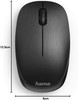 Hama MW-110 Wireless Optical Mouse, 3 Buttons, USB Nano Receiver, Black physical HAMA New 00182618 MemoX