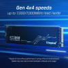  Kingston 512GB KC3000 M.2 NVMe SSD, M.2 2280, PCIe4, 3D TLC NAND, R/W 7000/3900 MB/s, 450K/900K IOPS, Aluminium Heatspreader 