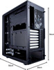 Fractal Design Define C (Black Solid) Quiet Gaming Case, ATX, 2 Fans, ModuVent Technology, PSU Shroud, Optional Top Filter physical FRACTAL New FD-CA-DEF-C-BK MemoX