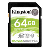 64GB Kingston Canvas Select Plus SDXC Memory Card UHS-I 4K FULL HD 100MB/s physical Kingston New SDS2/64GB MemoX