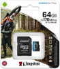 Kingston 64GB Canvas Go Plus Micro SD Card (SDXC) UHS-I U3 V30 A2 + Adapter - 170MB/s physical KIngston New SDCG3/64GB MemoX