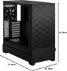 Fractal Design Pop Air (Black TG) Gaming Case w/ Clear Glass Window, ATX, Hexagonal Mesh Front, 3 Fans physical FRACTAL New FD-C-POA1A-02 MemoX