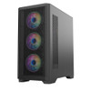 Vida Aquilon Black ARGB Gaming Case w/ Glass Window, E-ATX, 4x ARGB Fans, 6-Port Fan Hub, Mesh Front physical VIDA New AQUILON-BLK MemoX