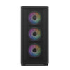 Vida Aquilon Black ARGB Gaming Case w/ Glass Window, E-ATX, 4x ARGB Fans, 6-Port Fan Hub, Mesh Front physical VIDA New AQUILON-BLK MemoX
