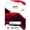 Kingston 4TB NV3 M.2 NVMe Gen4 SSD, M.2 2280, PCIe4, R/W 6000/5000 MB/s physical Kingston New SNV3S/4000G MemoX