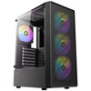 Antec AX26 RGB Elite Mid Tower Gaming Case – Black physical ANTEC New 0-761345-10199-8 MemoX