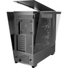 Antec Flux PRO Full Tower PC Case with Tempered Glass, Black/Wood, 6 Pre-Installed Fans, USB Type-C, E-ATX/ATX/mATX/mITX Compatibility