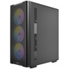 Antec VX310 ARGB Mid-Tower Gaming PC Case - Pre-Installed 4 x 120mm ARGB Fans, Tempered Glass Side Panel, High-Airflow Mesh Front - ATX/Micro-ATX/ITX physical ANTEC New 0-761345-10232-2 MemoX