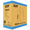 CiT Work Micro-ATX PC Case with USB 3.0, HD Audio, and Efficient Cooling. Compact Steel Design for Home and Office Builds physical CIT New CITWORK MemoX