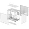 DeepCool CG530 WH Dual-Chamber ATX PC Case – White, Panoramic Tempered Glass
