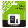 Kingston Canvas Select Plus SDCS3/64GB 64GB Micro SD UHS-I (U1) Flash Card with Adapter physical Kingston New SDCS3/64GB MemoX