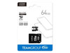 Team 64GB Micro SDXC UHS-1 Class 10 Flash Card with Adapter physical TEAM New TUSDX64GCL10U03 MemoX