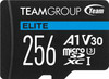 Team Elite A1 256GB Micro SDXC UHS-1 Flash Card with Adapter (for Android & 4K) physical TEAM New TEAUSDX256GIV30A103 MemoX