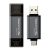 Team 2 in 1 Dual OTG 128GB Flash Drive, X1 USB 3.2 Gen1, Type C & A, Plug and Play