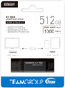 TEAMGROUP X1 MAX 512GB USB 3.2 Gen 2 Flash Drive 1000MB/s USB-C/A