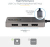StarTech USB-C to 3x DisplayPort MST Hub – Triple 4K 60Hz