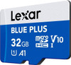 Lexar Blue Plus 32GB microSDHC Card – UHS-I, 100MB/s, Class 10