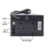 Armour 650VA UPS 390W Battery Backup – 2 UK Plugs, RJ45 & USB Monitoring physical VIDA New ARM650 MemoX