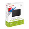 Toshiba Canvio Basics 1TB Portable External Hard Drive – USB 3.2, Black