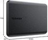 Toshiba Canvio Basics 2TB Portable External Hard Drive – USB 3.2, Black