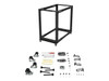 StarTech 18U 4-Post Open Frame Server Rack – Adjustable 22–40in, Mobile
