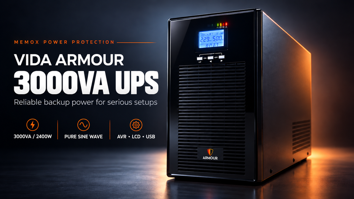 VIDA Armour 3000VA UPS Review: Is It Worth It for Gaming PCs, NAS & Servers?