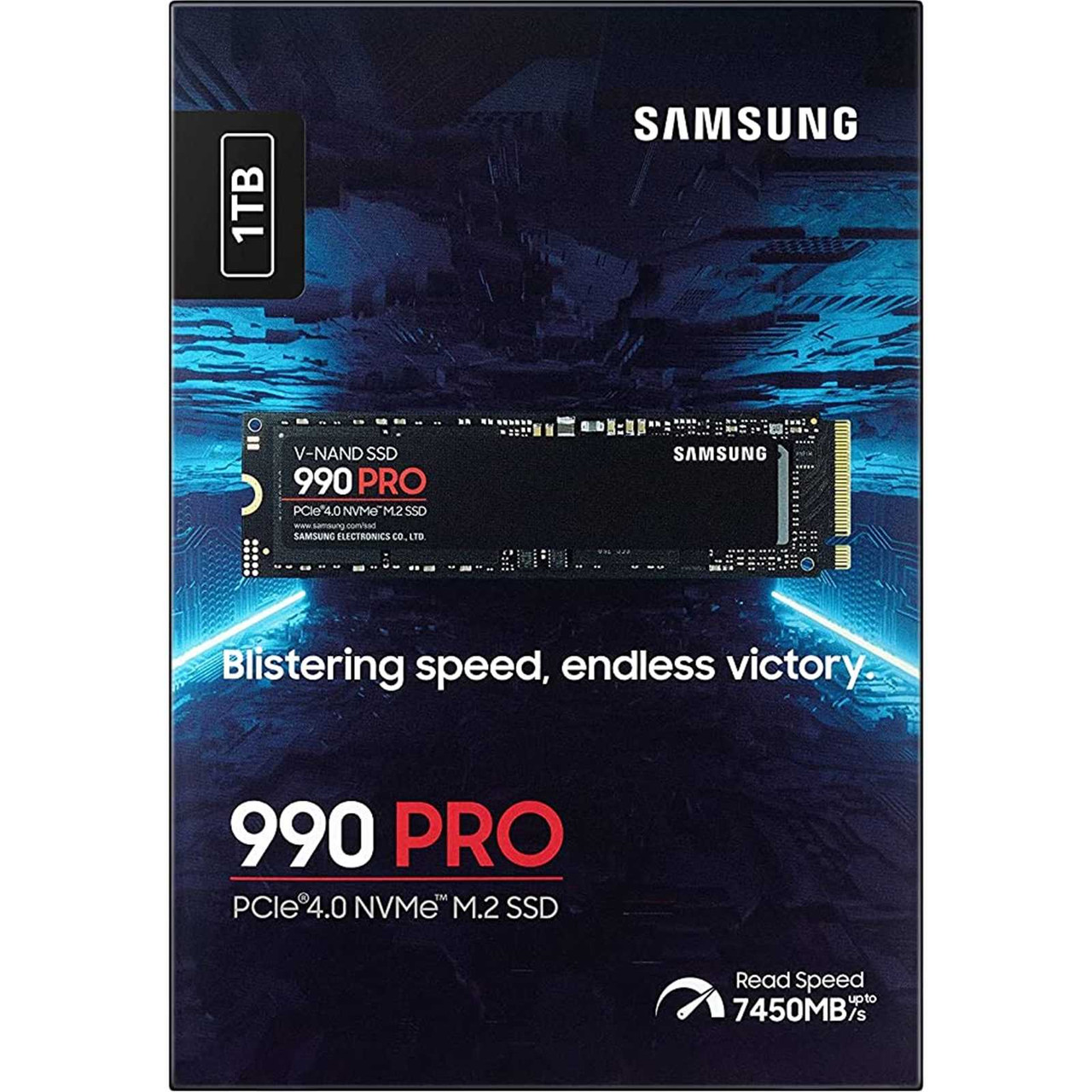 Samsung 990 PRO 1TB NVMe SSD, PCIe Gen4, M.2