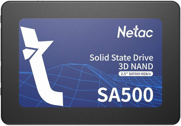 Netac 256GB SA500 SSD, 2.5", SATA3, 3D NAND, R/W 520/450 MB/s, 7mm