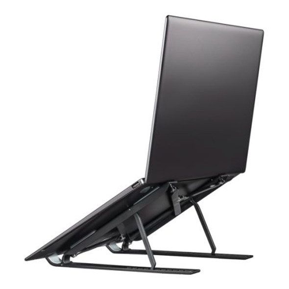 Hama Light Foldable Laptop Stand, Adjustable Incline, Laptops up to 15.6", Carry Pouch
